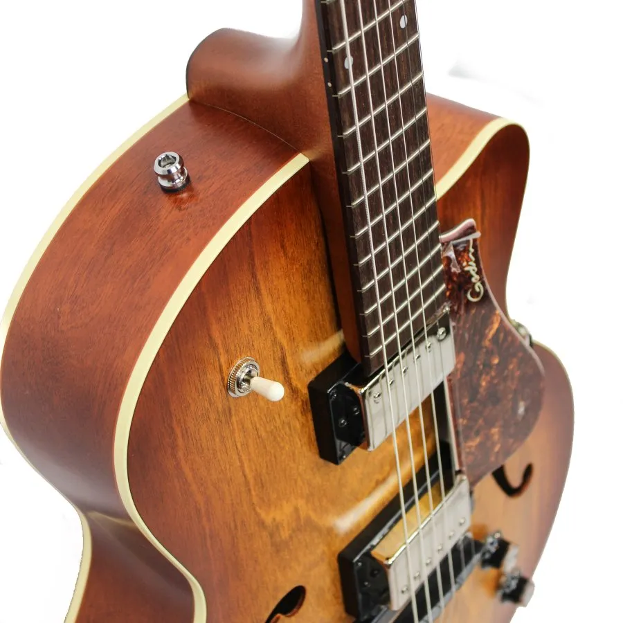Godin 032327 / 050987 5th Avenue KingPin II P90 CW Cognac Burst Hollow Body Acoustic Guitar MADE In CANADA