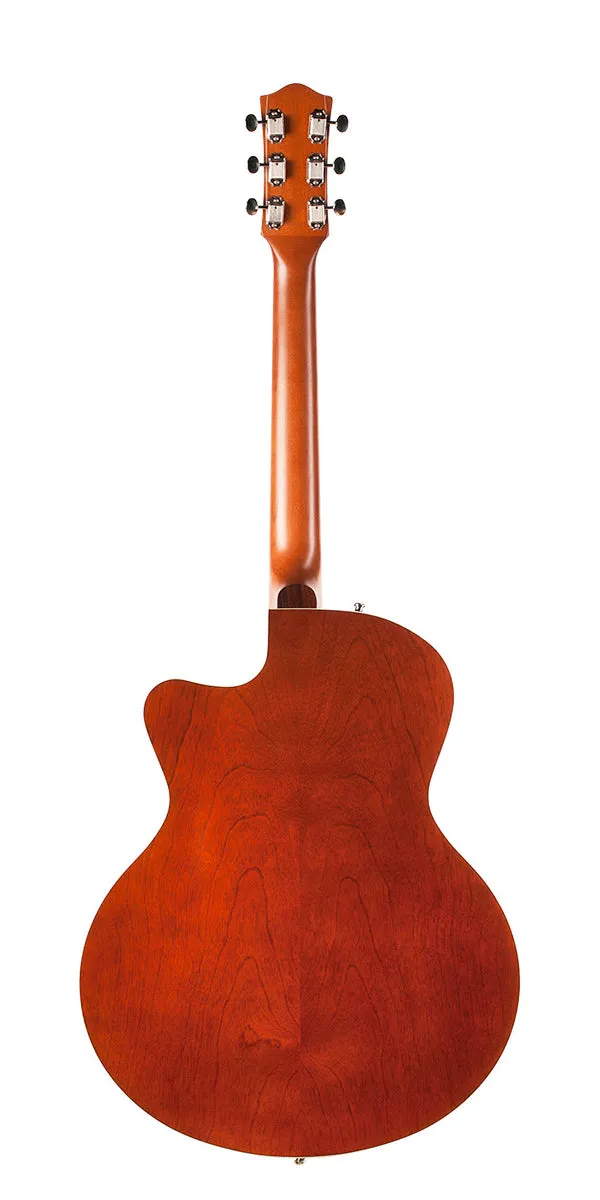 Godin 039289 / 050932 5th Avenue KingPin II HB CW Cognac Burst Cutaway Hollow Acoustic Body Guitar Made In Canada