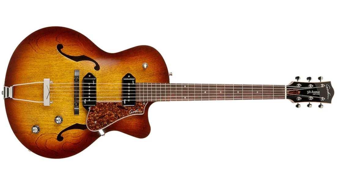 Godin 5th Avenue CW Kingpin II Cognac Burst 050987