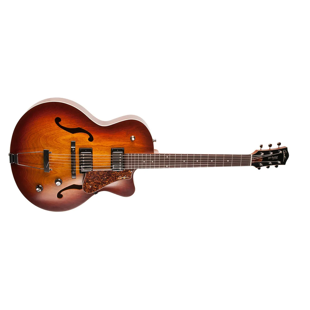 Godin 5th Avenue CW Kingpin II HB Cognac Burst