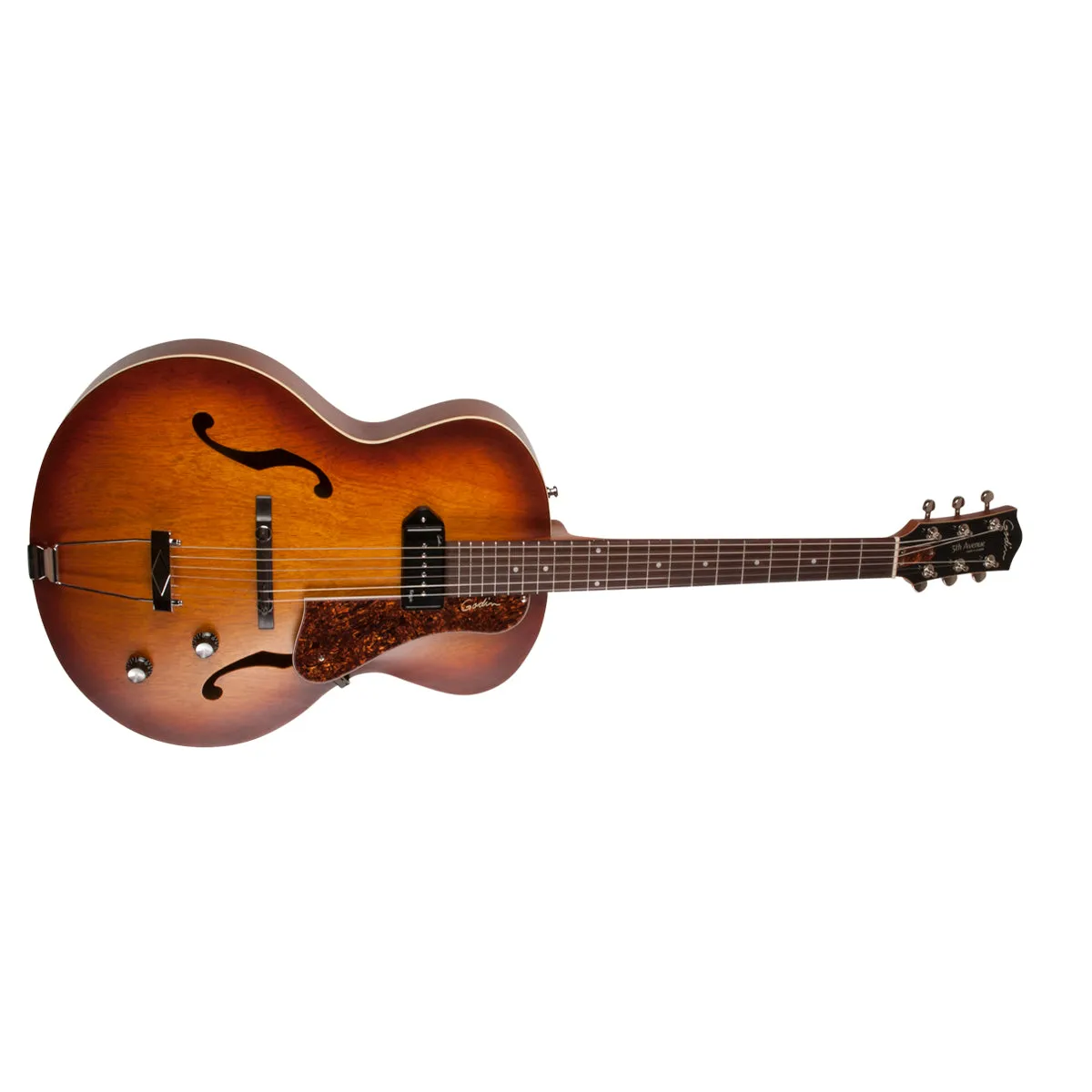 Godin 5th Avenue Kingpin P90 Cognac Burst