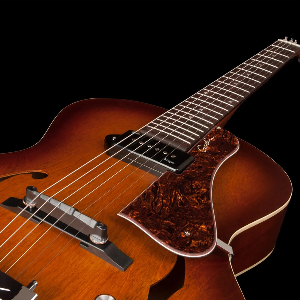 Godin 5th Avenue Kingpin P90 in Cognac Burst 031986