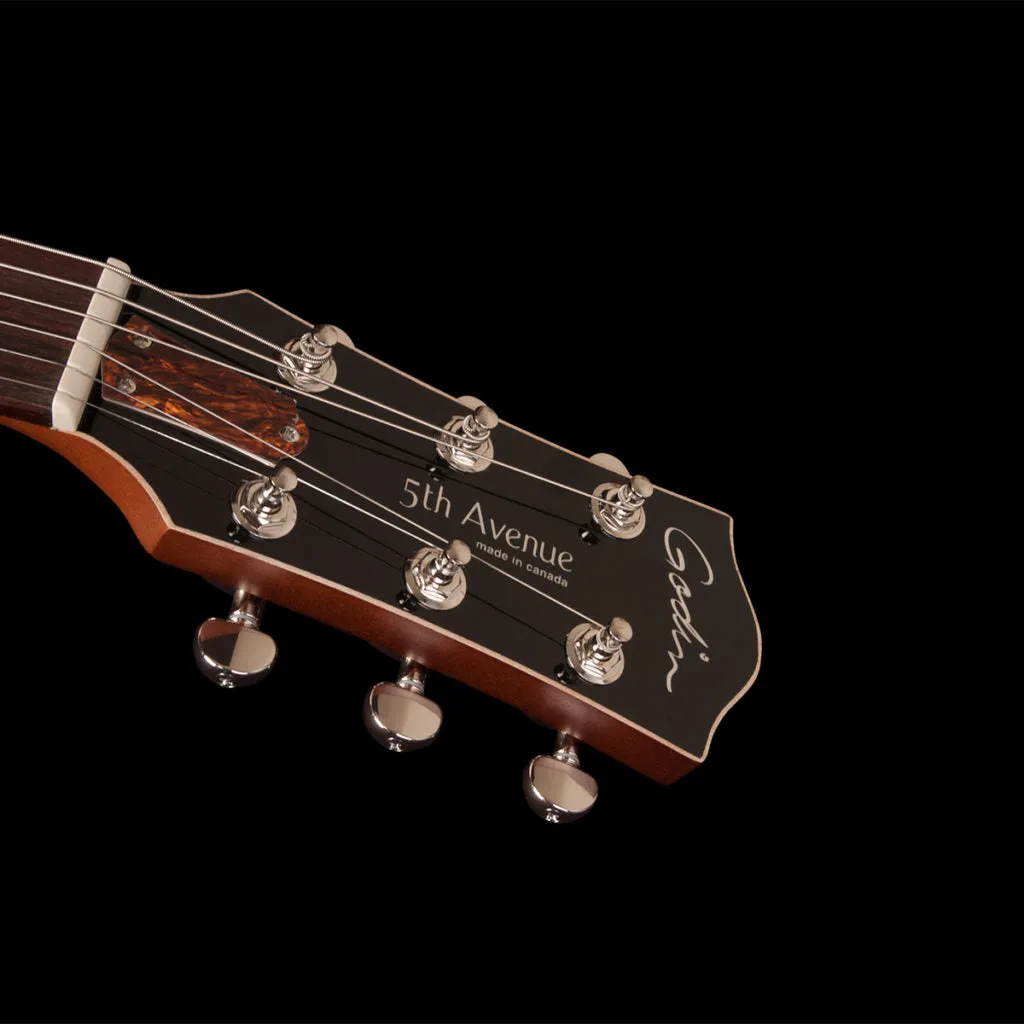 Godin 5th Avenue Kingpin P90 in Cognac Burst 031986