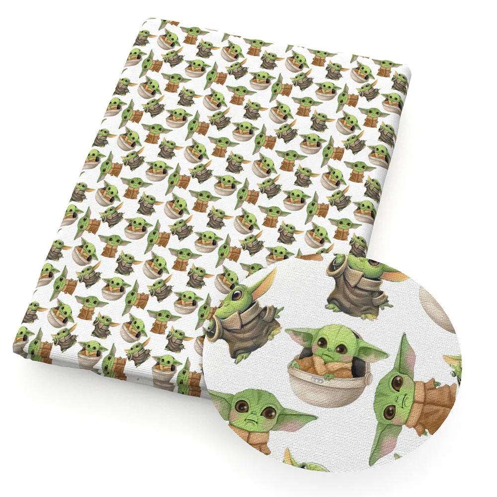 green series printed fabric