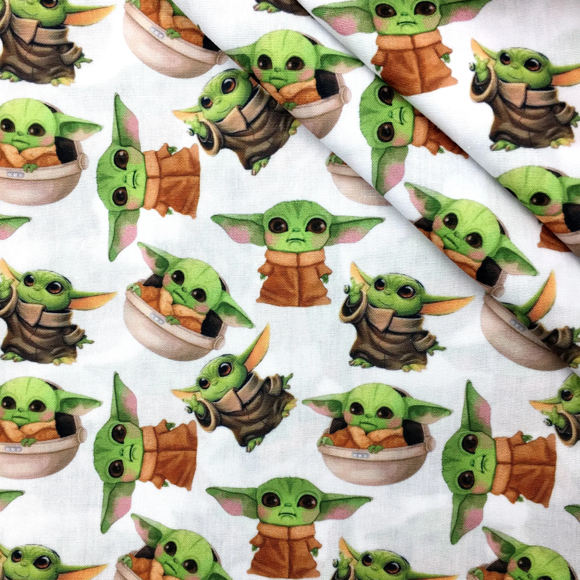 green series printed fabric