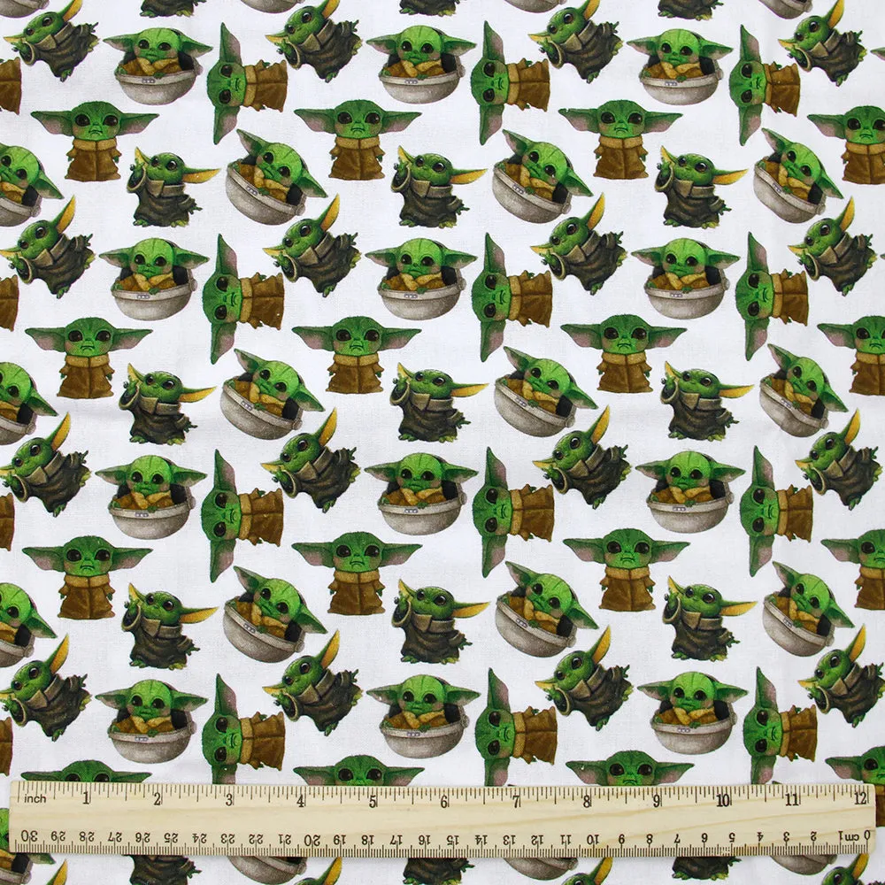 green series printed fabric