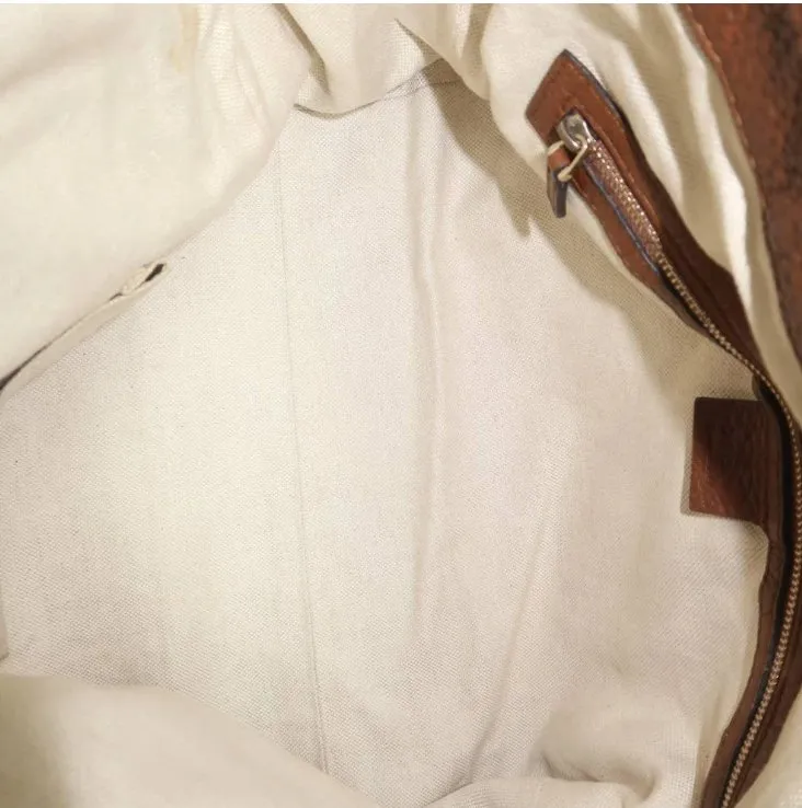 Gucci Brown Cloth Shoulder Bag