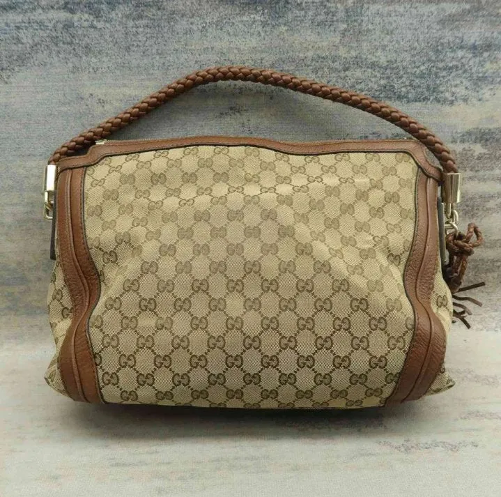 Gucci Brown Cloth Shoulder Bag