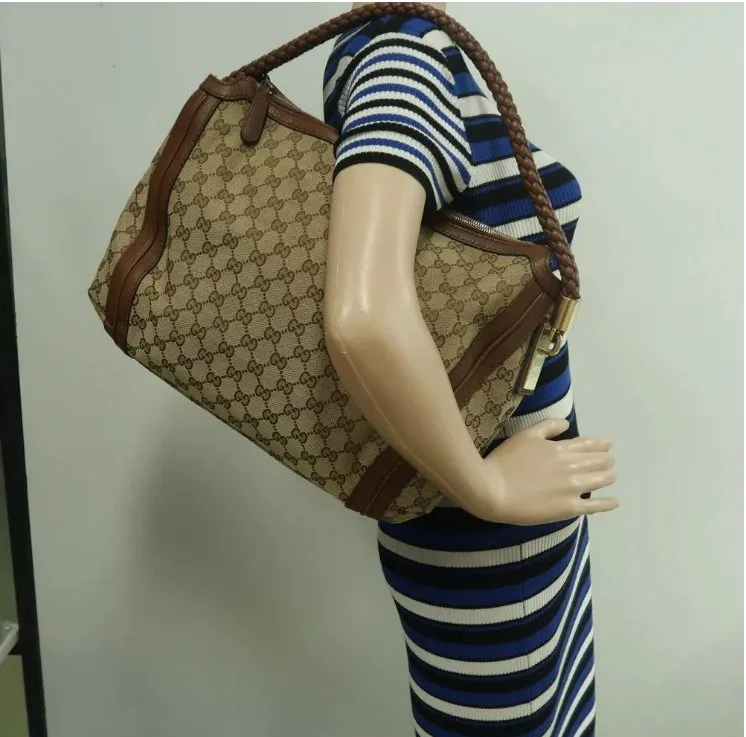 Gucci Brown Cloth Shoulder Bag