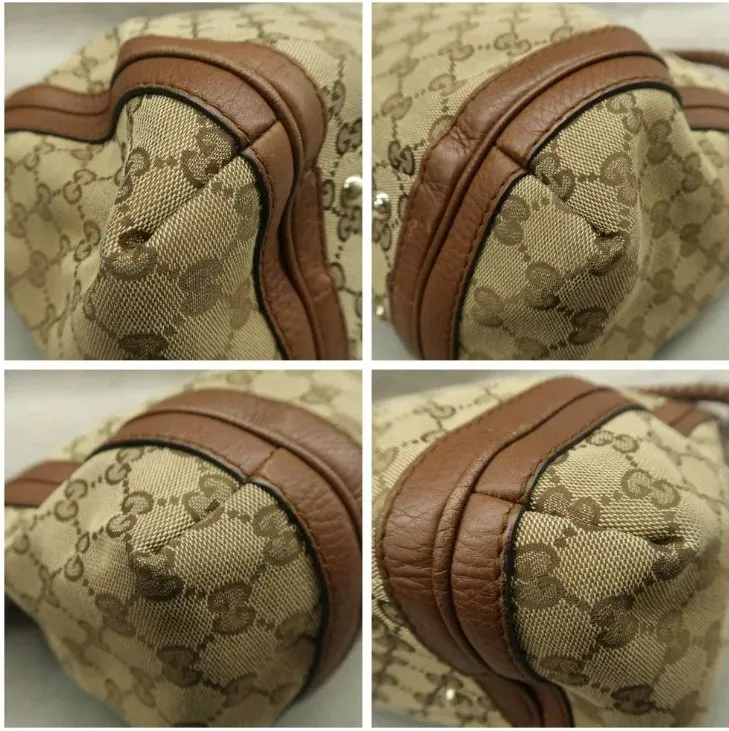 Gucci Brown Cloth Shoulder Bag