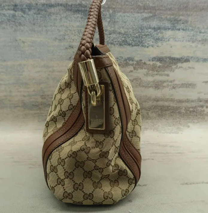 Gucci Brown Cloth Shoulder Bag