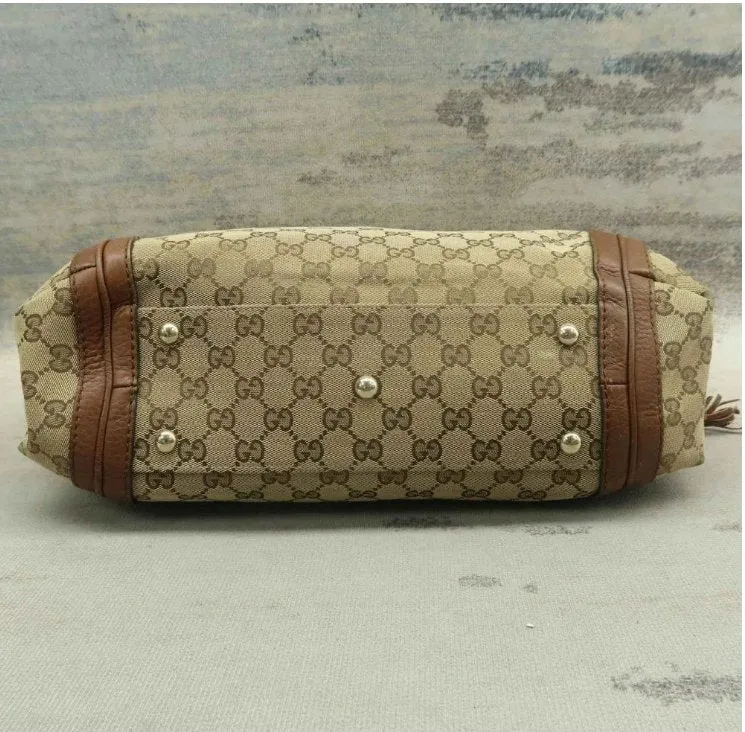 Gucci Brown Cloth Shoulder Bag