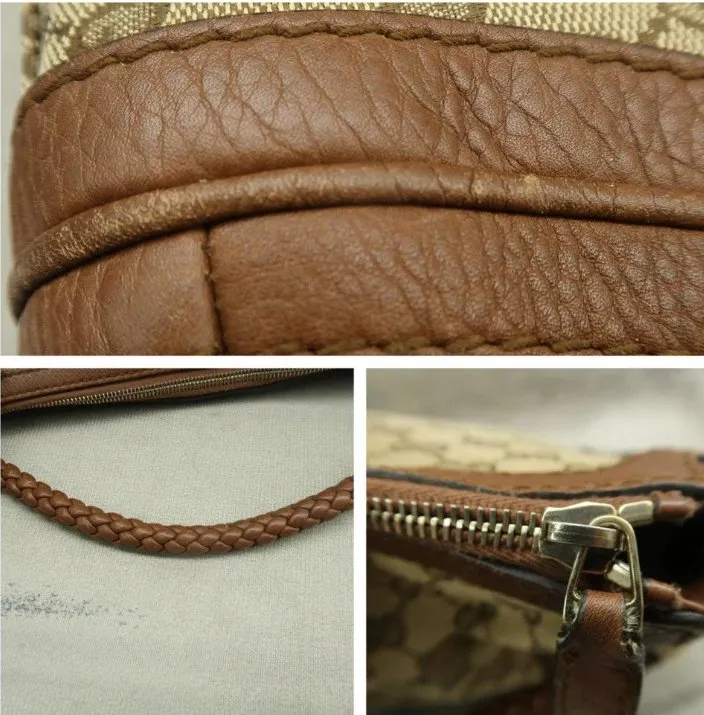 Gucci Brown Cloth Shoulder Bag