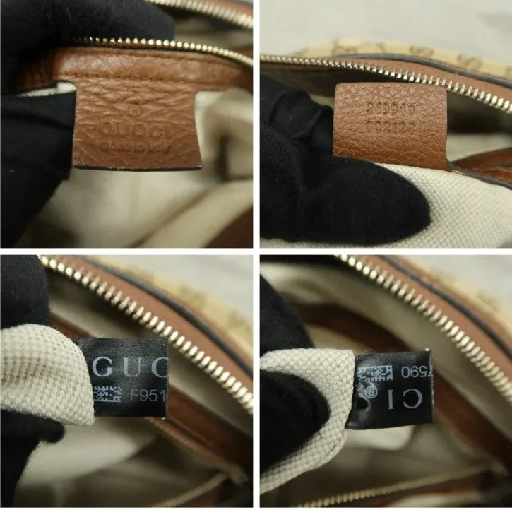 Gucci Brown Cloth Shoulder Bag