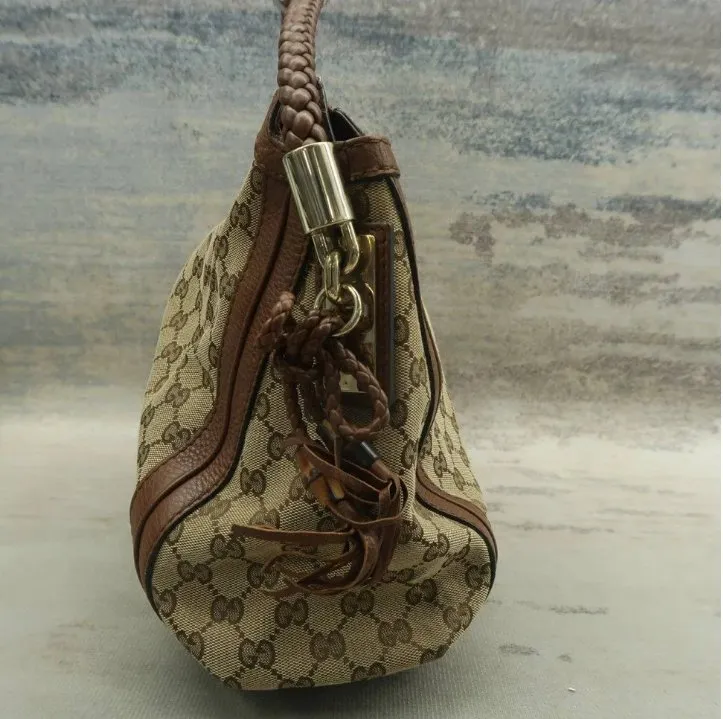 Gucci Brown Cloth Shoulder Bag