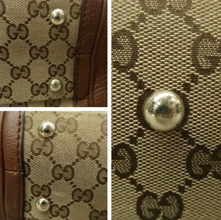 Gucci Brown Cloth Shoulder Bag
