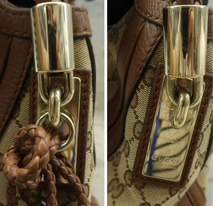 Gucci Brown Cloth Shoulder Bag