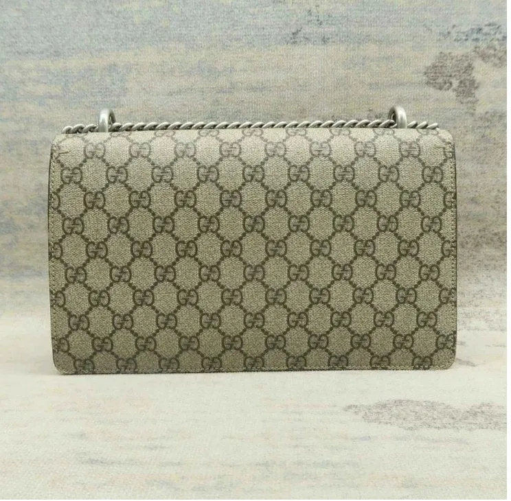 Gucci Dionysus Grey Canvas Shoulder Bag