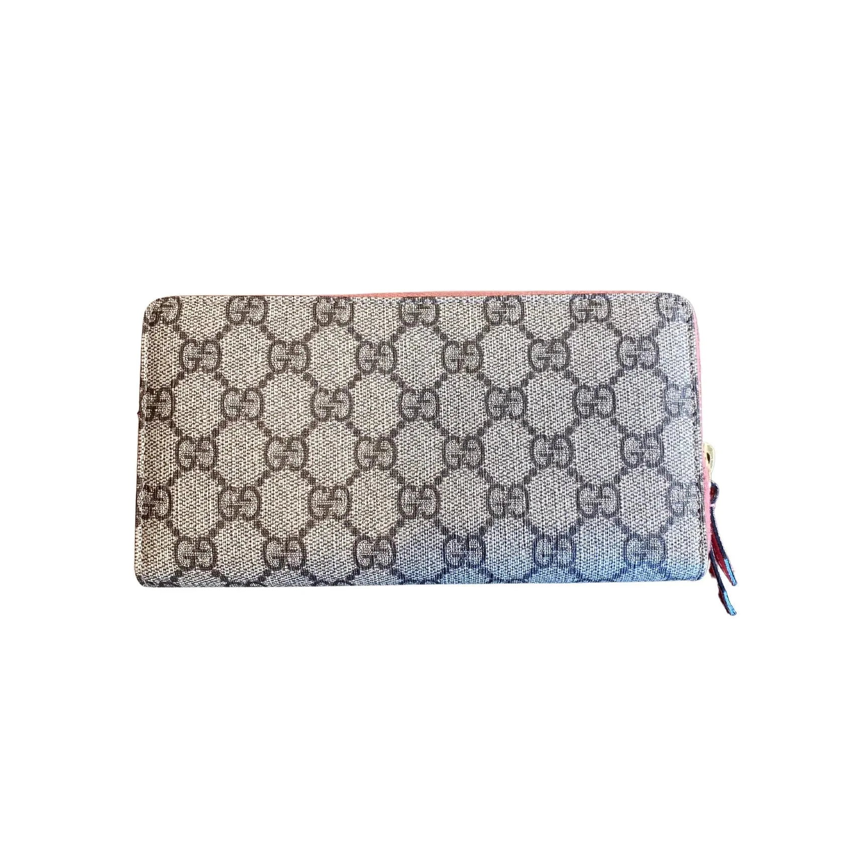 GUCCI GG Supreme Canvas Lips Wallet