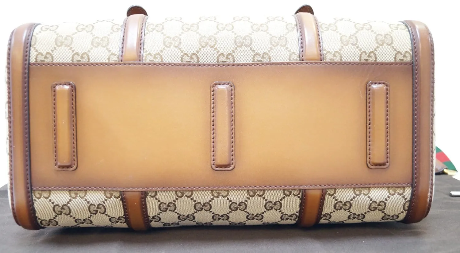 GUCCI Lady Web Original GG Canvas Boston Bag 381044