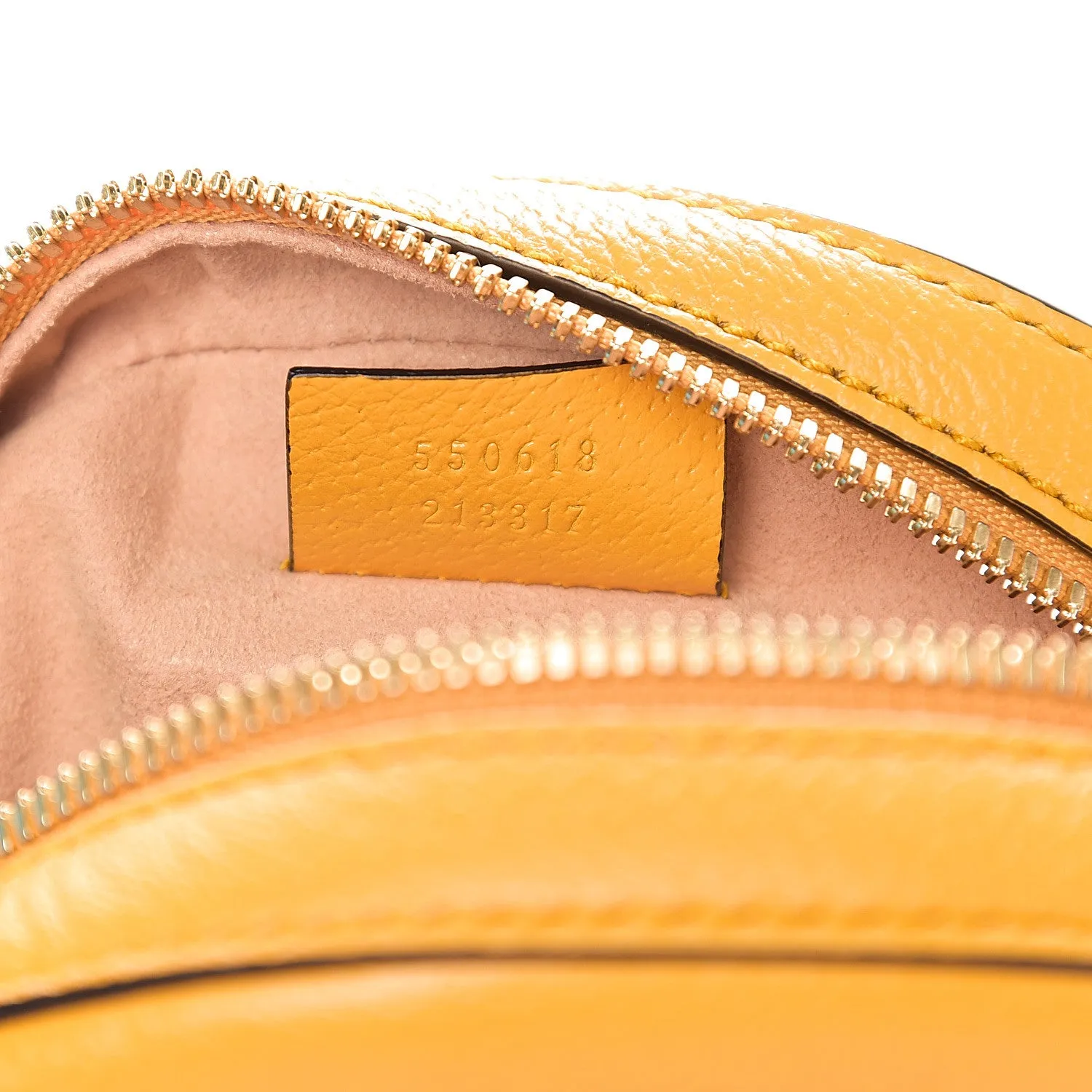 Gucci Mini Ophidia GG Flora Round Shoulder Bag in Yellow