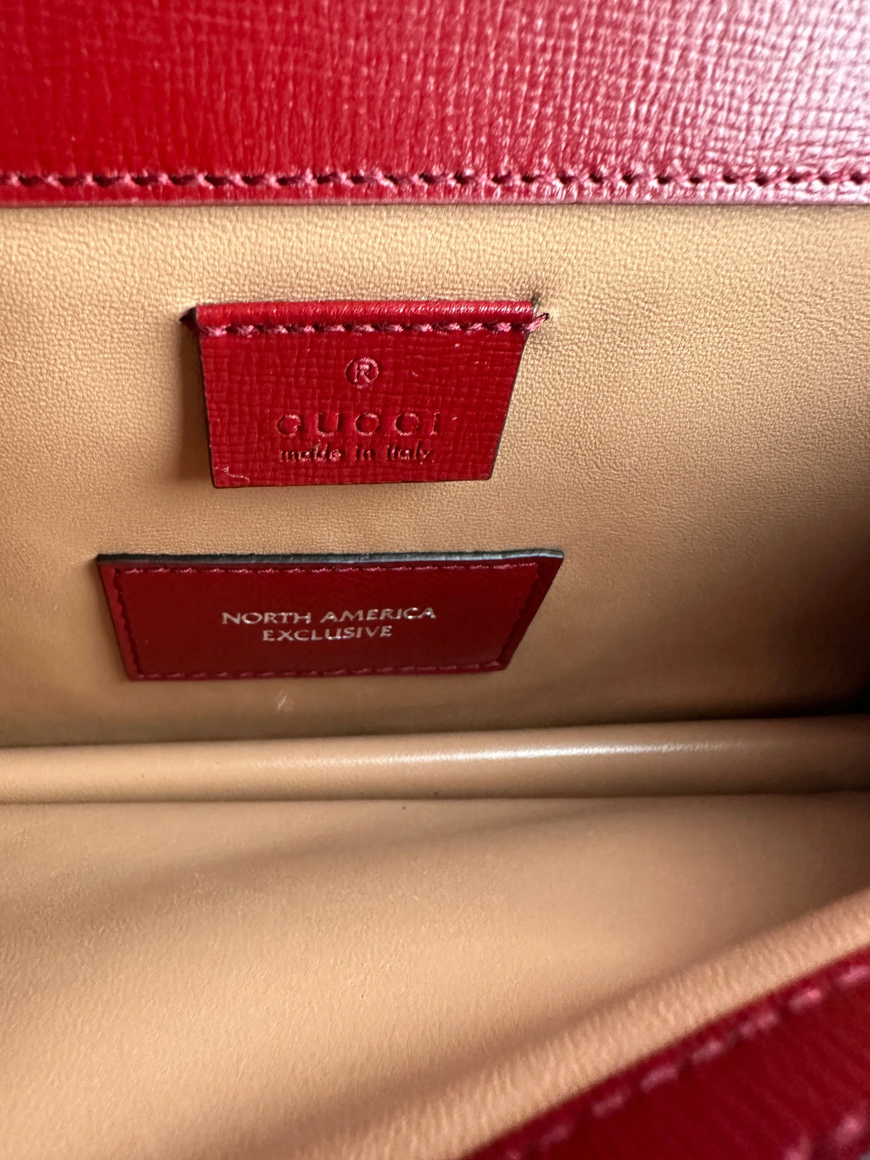 Gucci Small Dionysus Shoulder Bag in Ivory and Blue with Red Trim