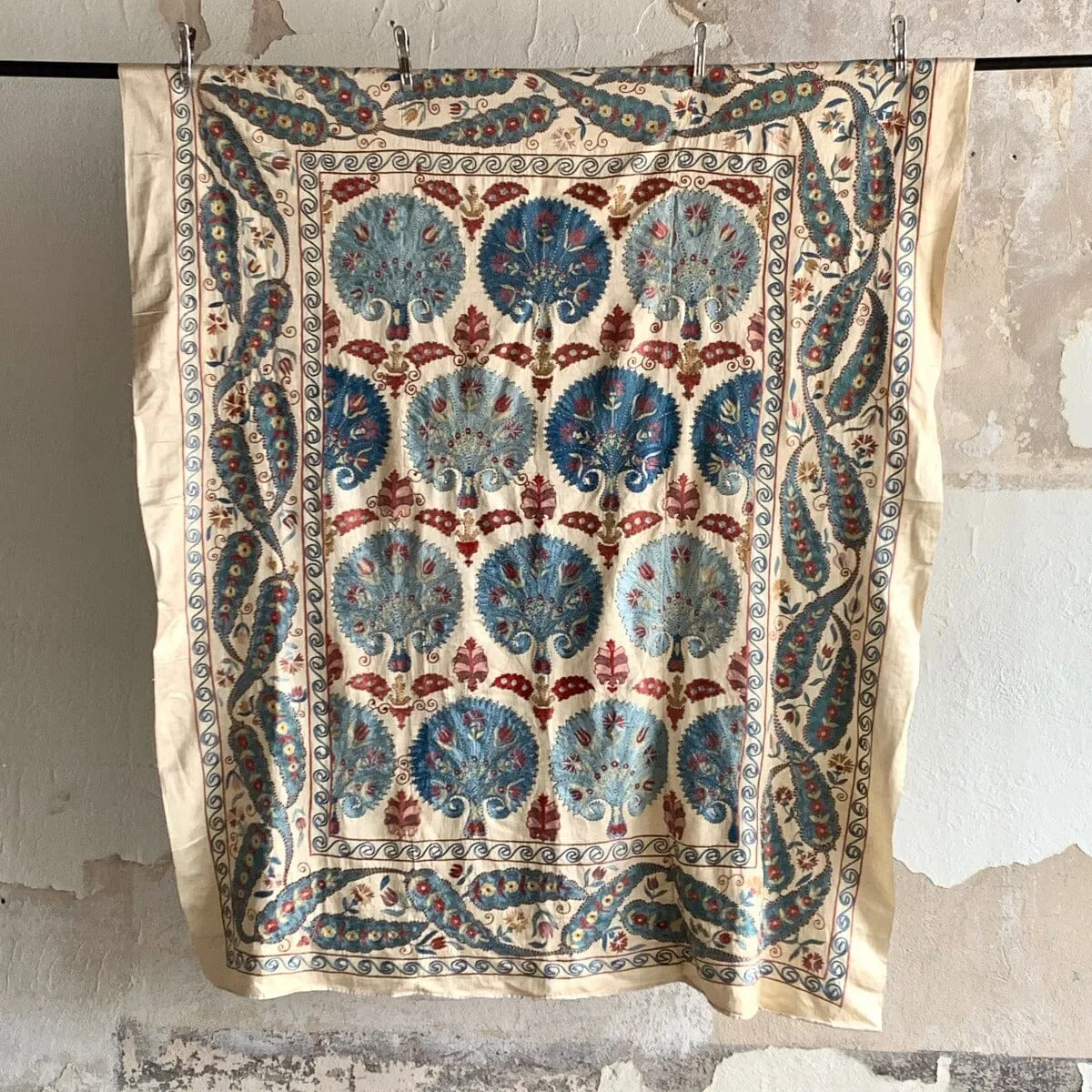 Hand Stitched All Silk Suzani (CSSU230622 | 61 1/4 x 75")
