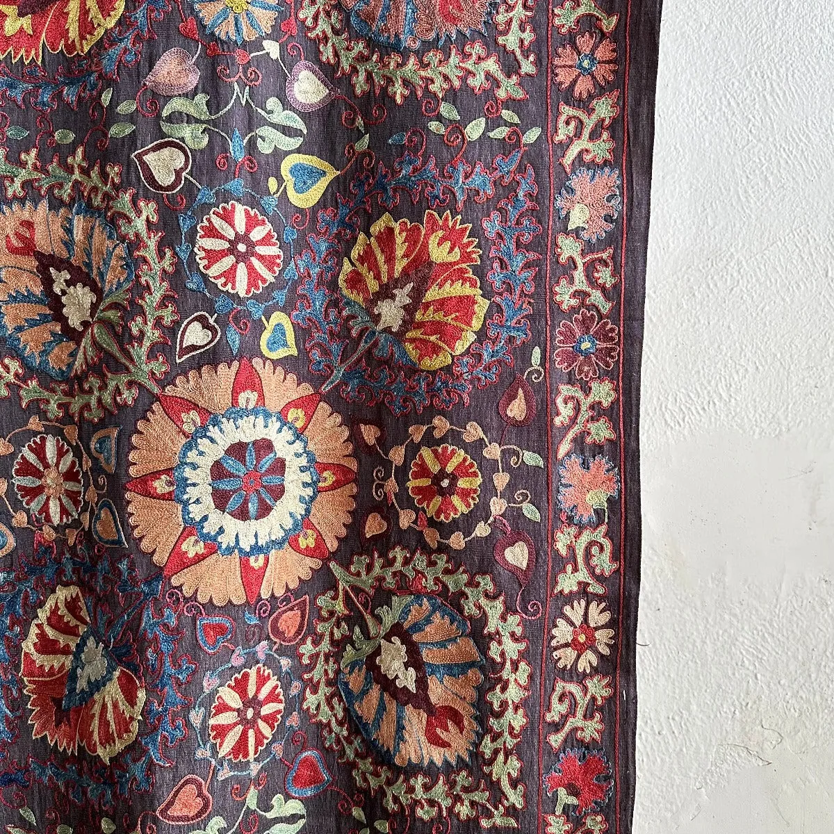 Hand Stitched All Silk Suzani (CSSU232822 | 28 1/2 x 138 1/2")