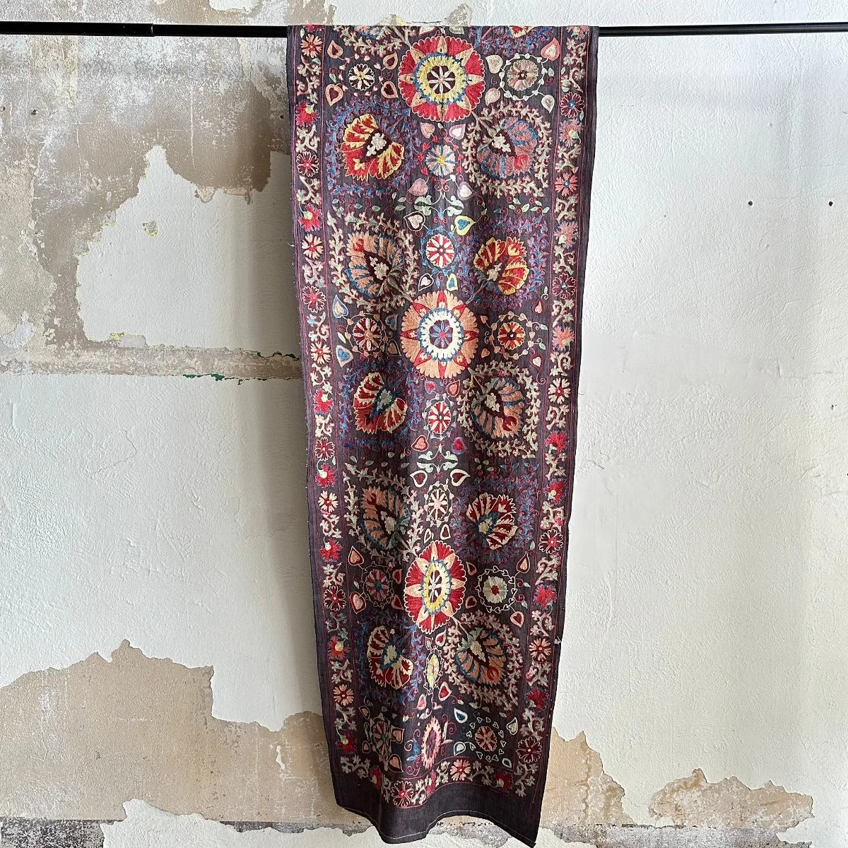 Hand Stitched All Silk Suzani (CSSU232822 | 28 1/2 x 138 1/2")