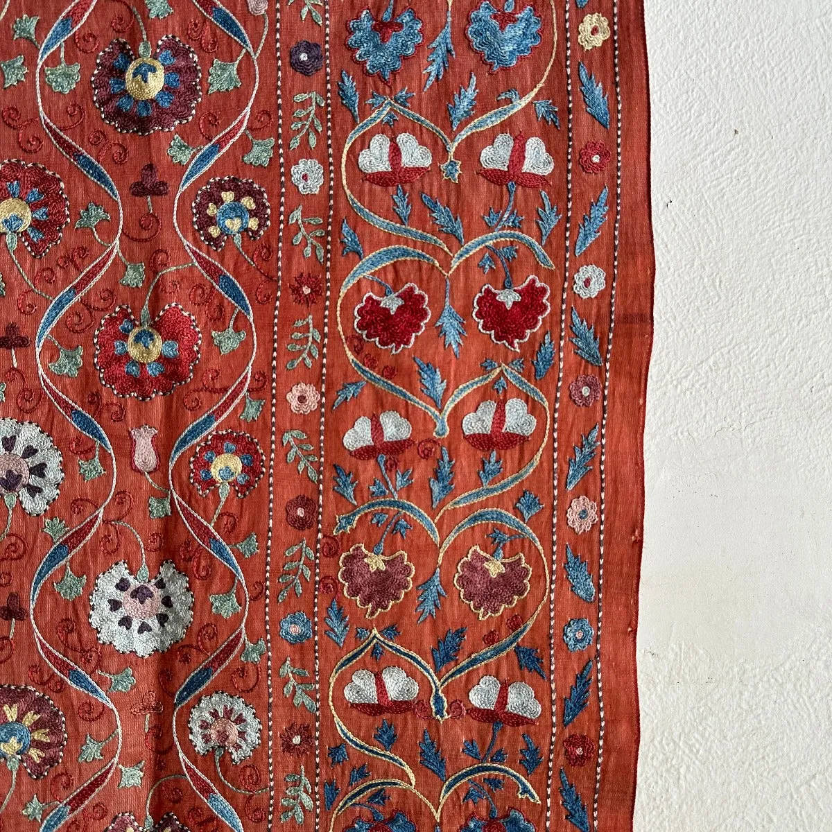 Hand Stitched All Silk Suzani (CSSU240222 | 40 x 54 1/2")