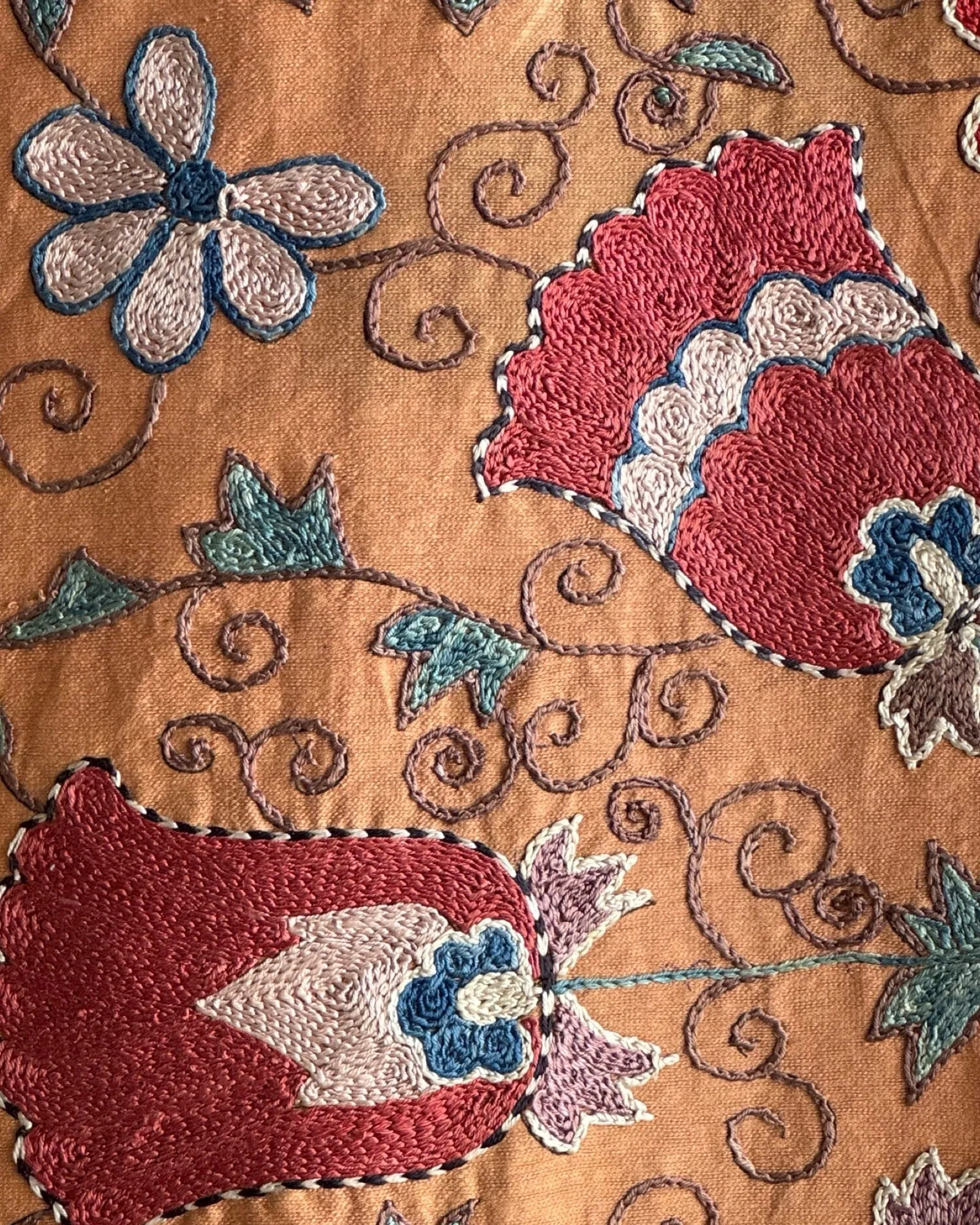 Hand Stitched Suzani (CSSU087724 |  84 x 105")