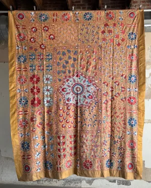 Hand Stitched Suzani (CSSU087724 |  84 x 105")