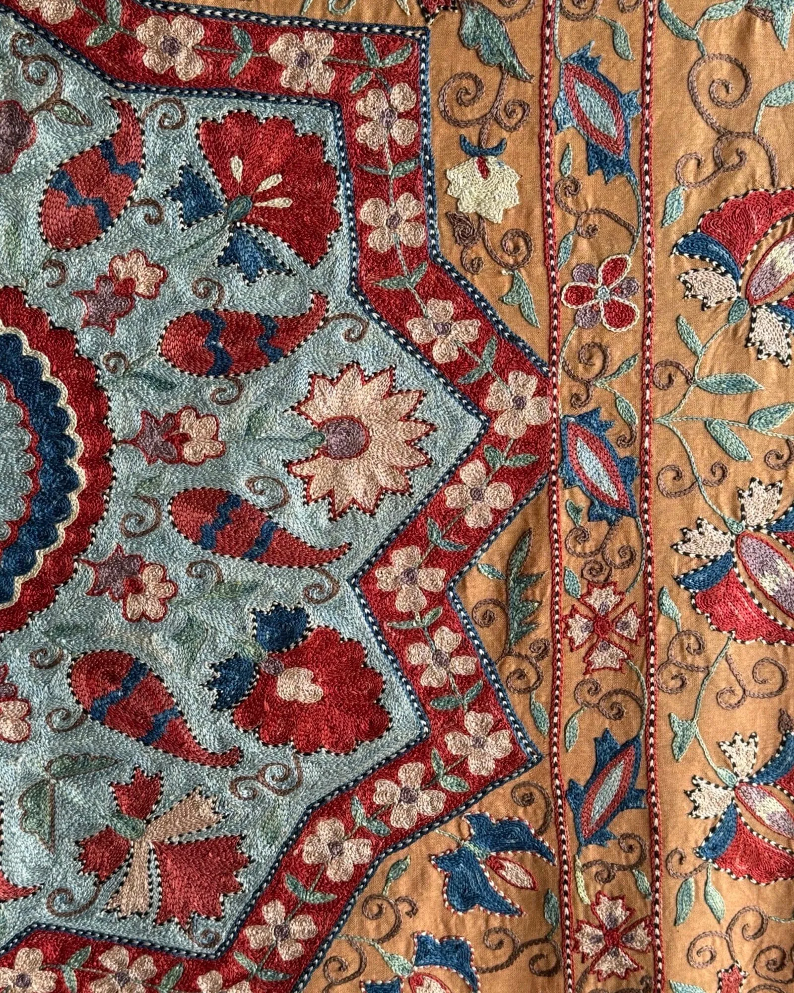 Hand Stitched Suzani (CSSU087724 |  84 x 105")