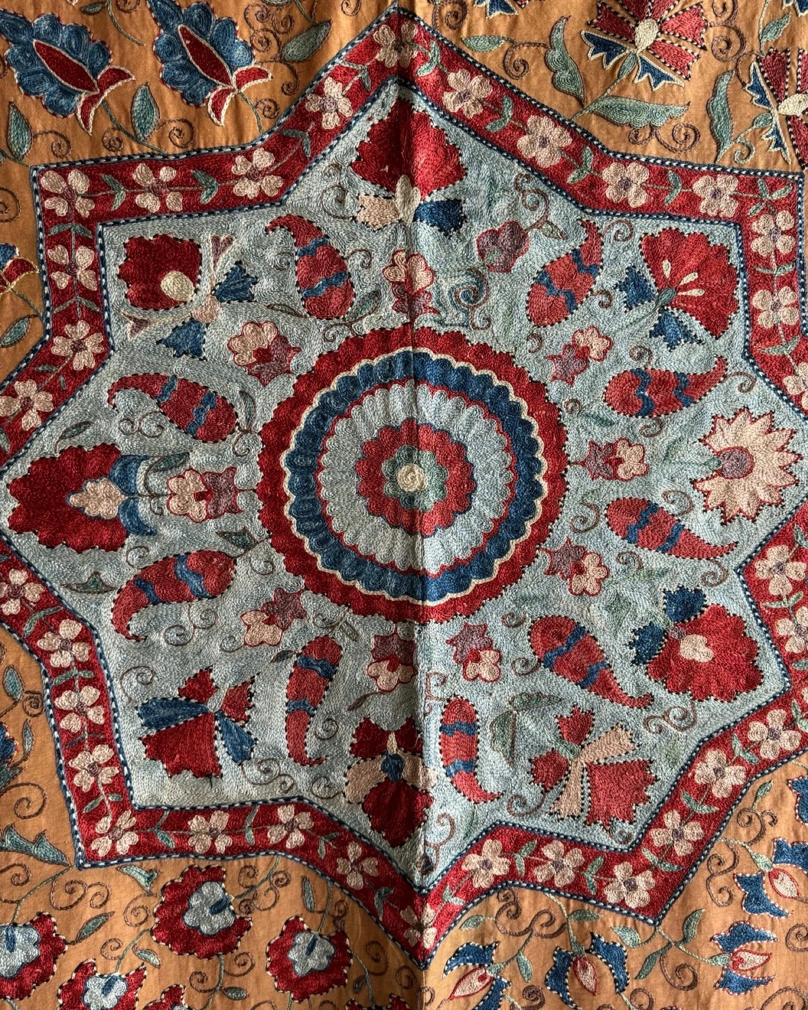 Hand Stitched Suzani (CSSU087724 |  84 x 105")