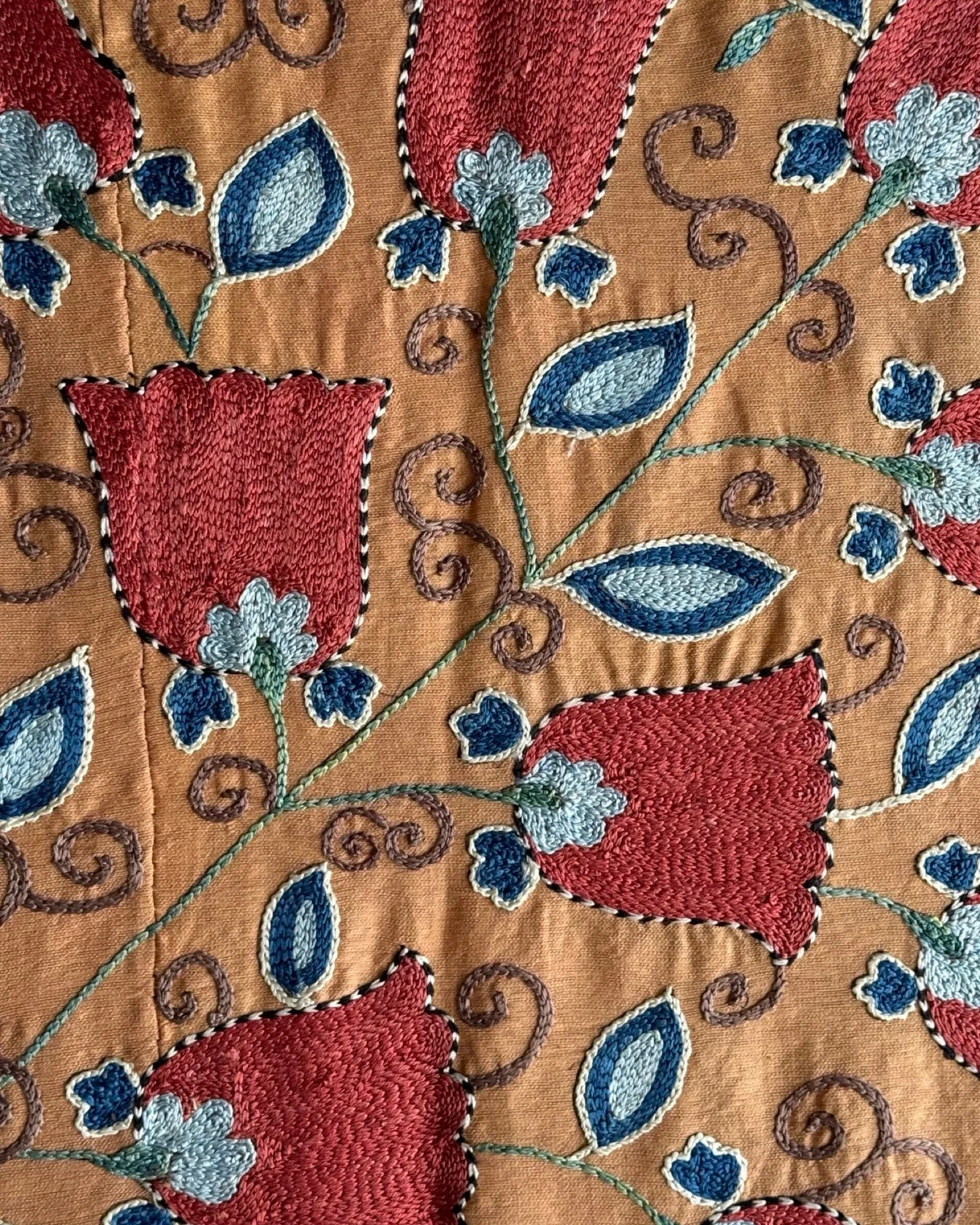Hand Stitched Suzani (CSSU087724 |  84 x 105")