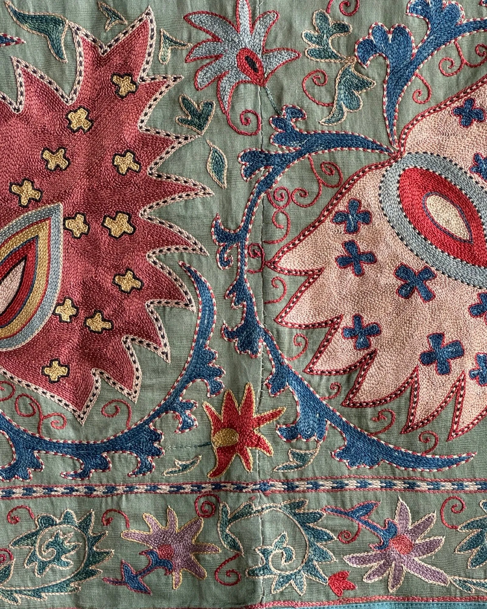 Hand Stitched Suzani (CSSU088124 | 84 x 109")