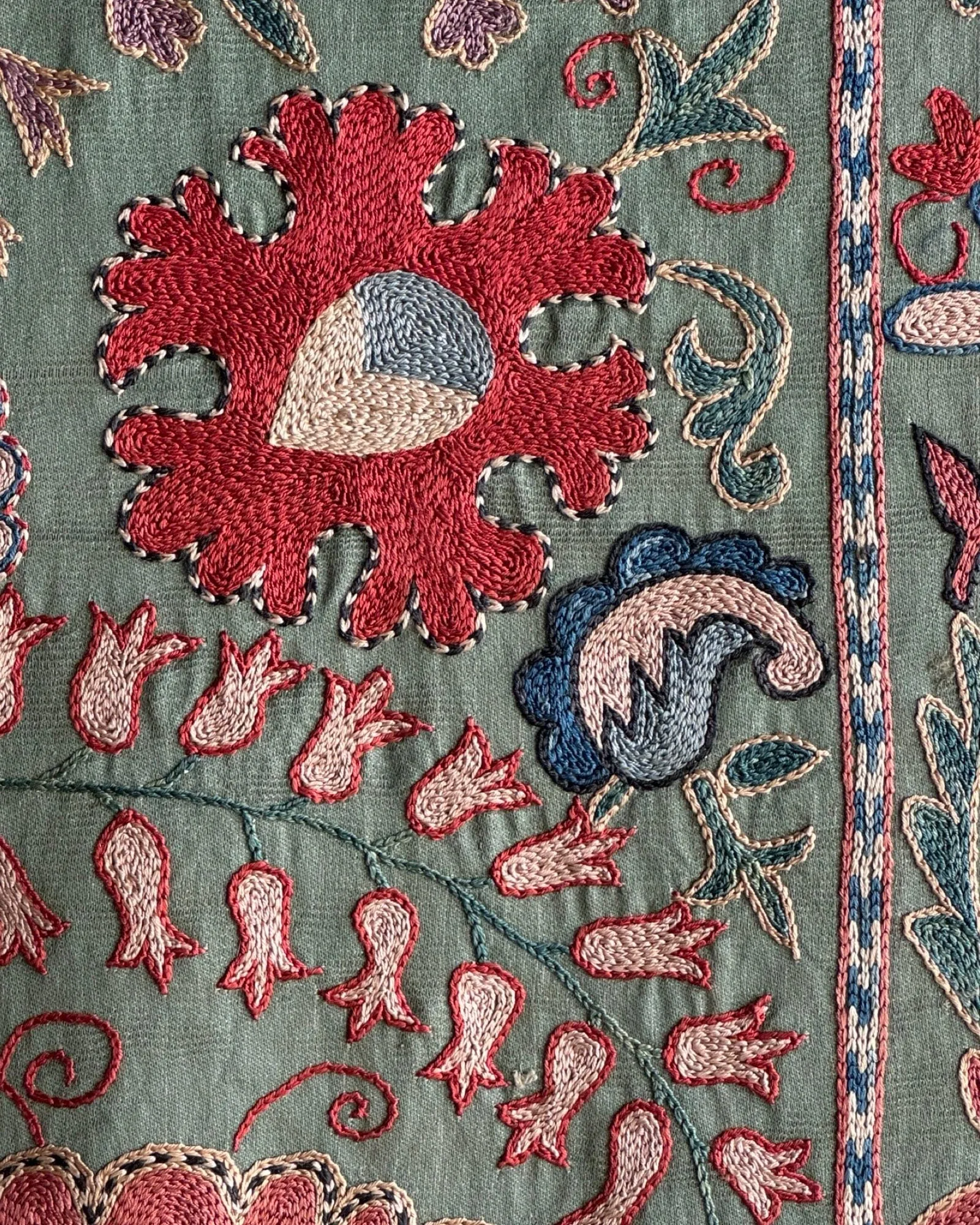 Hand Stitched Suzani (CSSU088124 | 84 x 109")