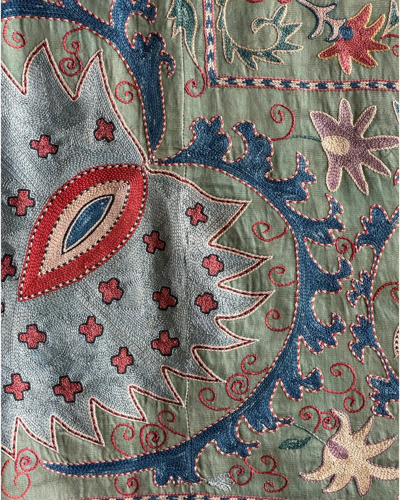 Hand Stitched Suzani (CSSU088124 | 84 x 109")