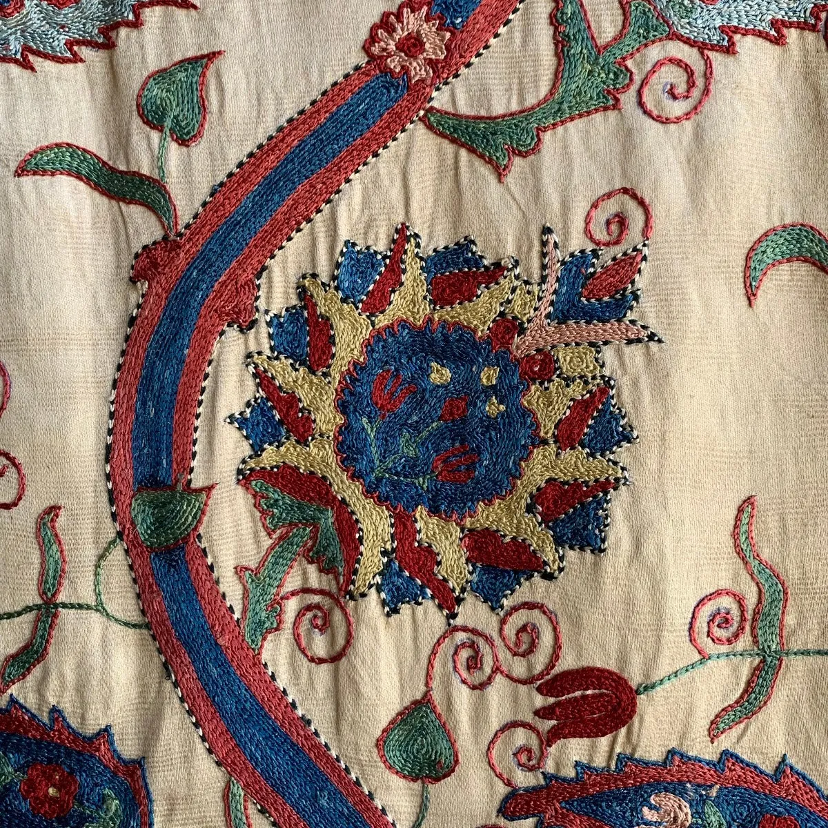 Hand Stitched Suzani (CSSU220322| 62 x 74 1/2")