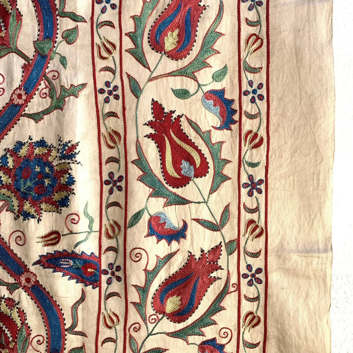 Hand Stitched Suzani (CSSU220322| 62 x 74 1/2")