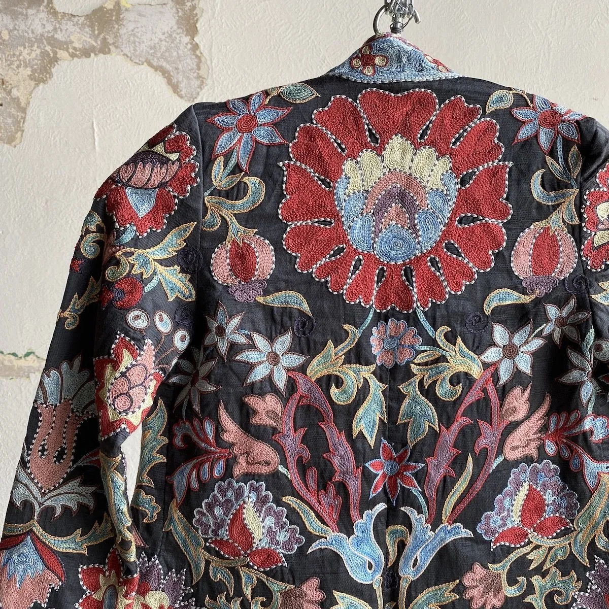 Hand-Stitched Suzani Jacket from Uzbekistan