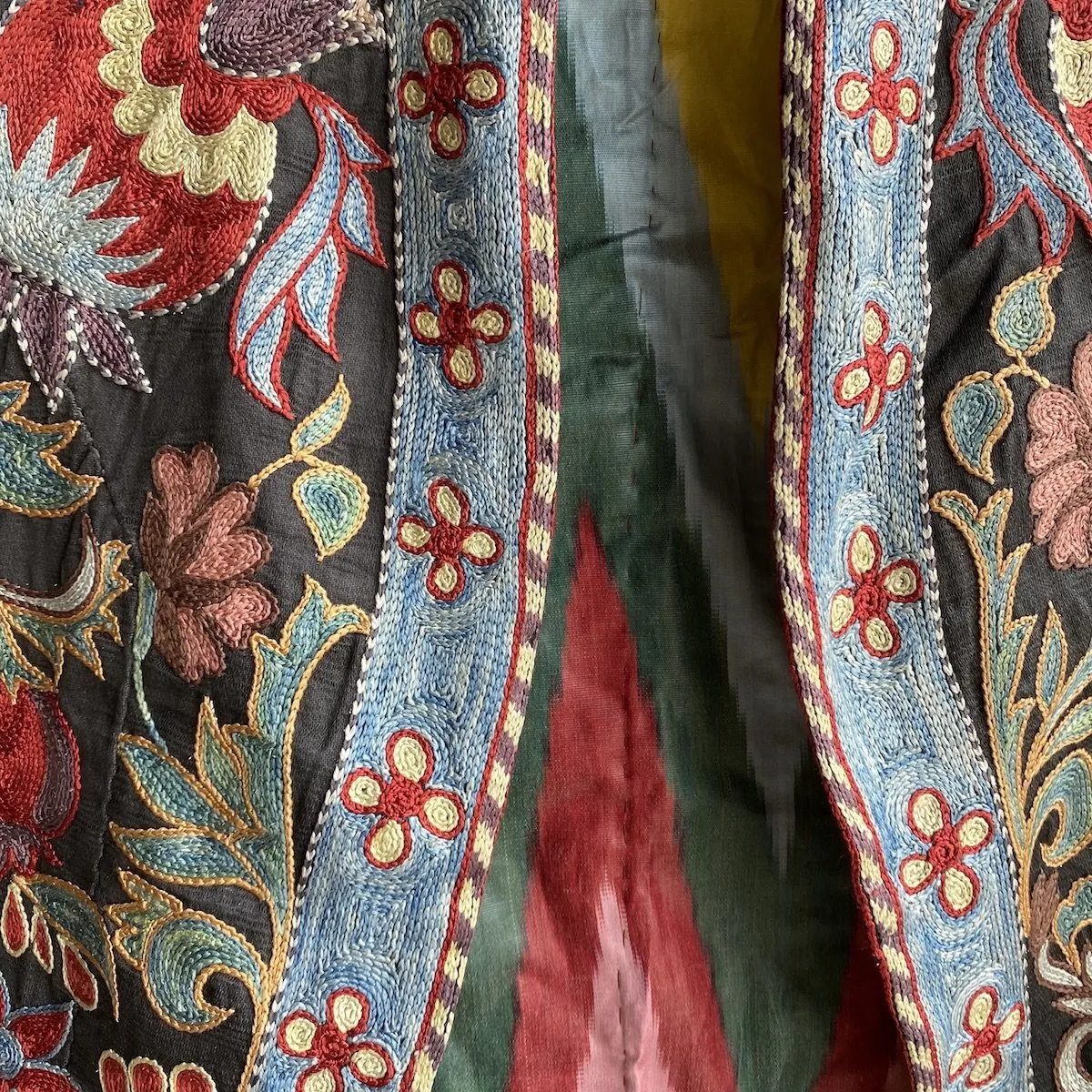 Hand-Stitched Suzani Jacket from Uzbekistan