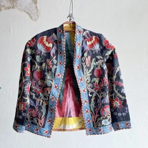Hand-Stitched Suzani Jacket from Uzbekistan