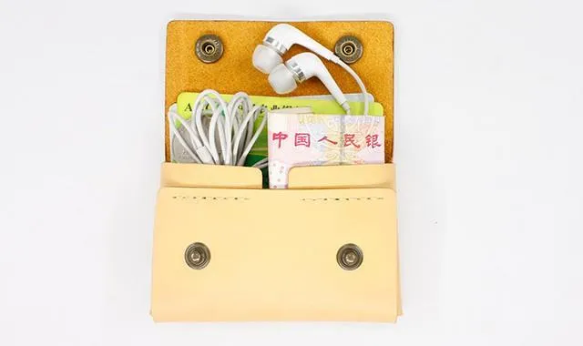 HANDMADE LEATHER CUTE Women Card Change Holder Pouch PERSONALIZED MONOGRAMMED GIFT CUSTOM Coin Wallet Holder
