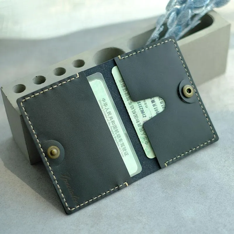 HANDMADE LEATHER CUTE Women Card Change Holder Pouch PERSONALIZED MONOGRAMMED GIFT CUSTOM Coin Wallet Holder
