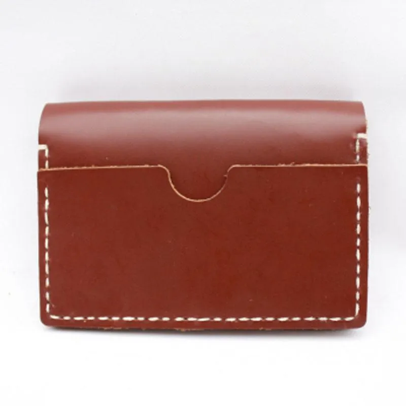 HANDMADE LEATHER CUTE Women Card Change Holder Pouch PERSONALIZED MONOGRAMMED GIFT CUSTOM Coin Wallet Holder
