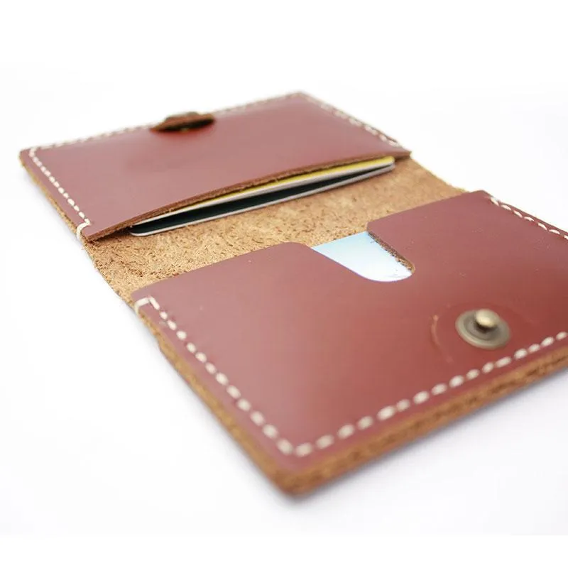 HANDMADE LEATHER CUTE Women Card Change Holder Pouch PERSONALIZED MONOGRAMMED GIFT CUSTOM Coin Wallet Holder
