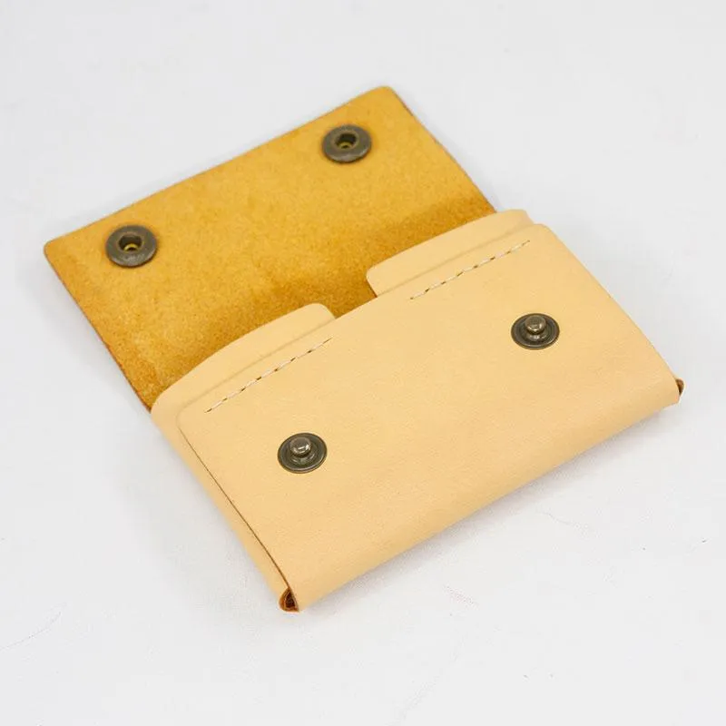 HANDMADE LEATHER CUTE Women Card Change Holder Pouch PERSONALIZED MONOGRAMMED GIFT CUSTOM Coin Wallet Holder