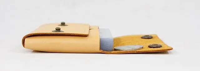 HANDMADE LEATHER CUTE Women Card Change Holder Pouch PERSONALIZED MONOGRAMMED GIFT CUSTOM Coin Wallet Holder