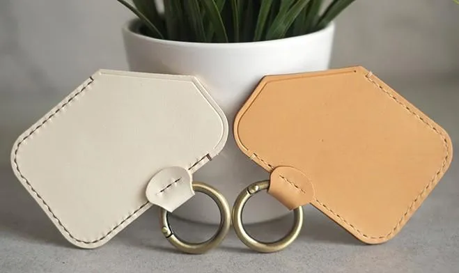 HANDMADE LEATHER CUTE Women CARD Holder Keychain PERSONALIZED MONOGRAMMED GIFT CUSTOM Wallet Card Holder keyring